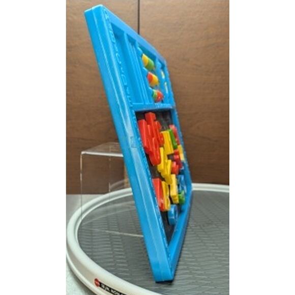 Vtg Double Sided Learning Activity Chalk Board Magnetic Alphabet Clock Abacus - Picture 3 of 8